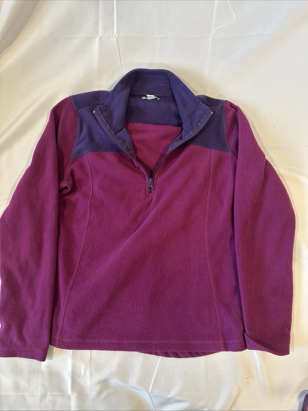 Old Navy Active Dynamic Fleece Pullover Women's Medium Maroon Quarter Zip...